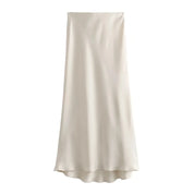 Adrianne | Maxi Rok Satijn Look met Subtiele Glans - Comfy & Luchtig