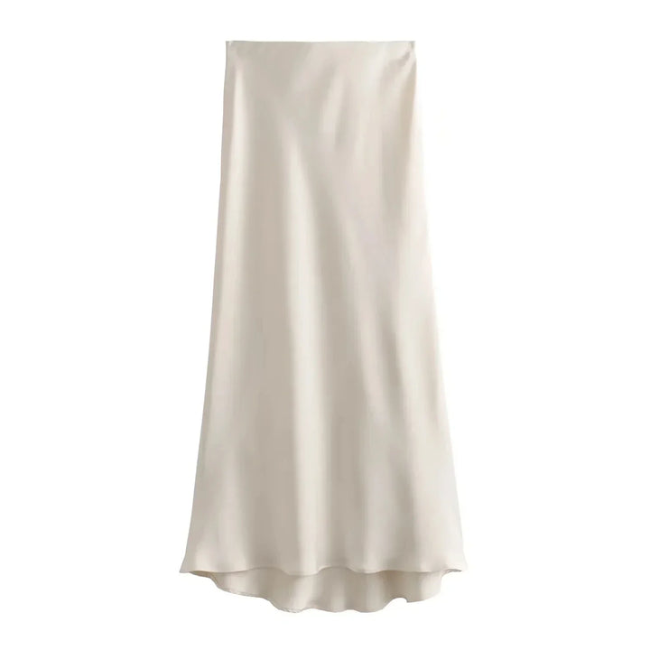 Ayla | Dames rok met hoge taille maxi lengte