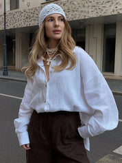Dewi | Losvallende Dames Blouse – Luchtig en Stijlvol