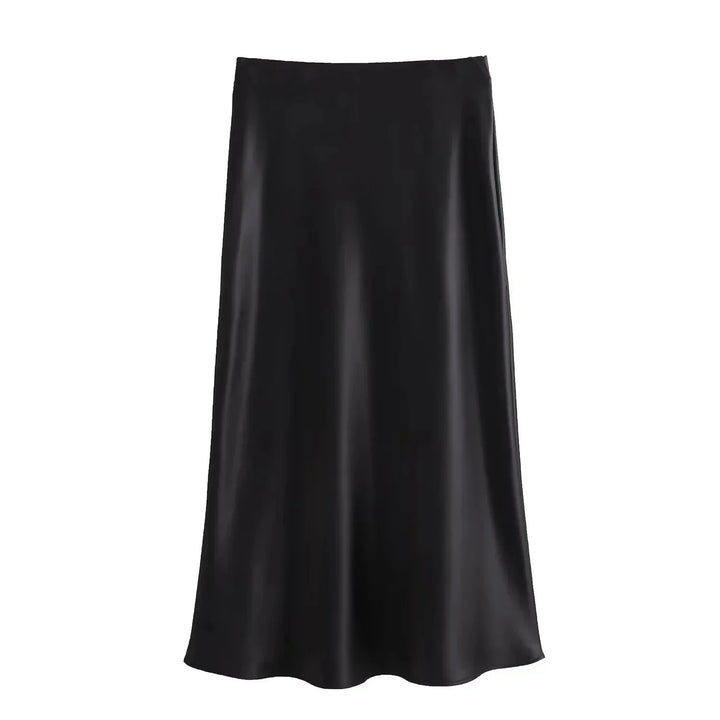 Ayla | Dames rok met hoge taille maxi lengte