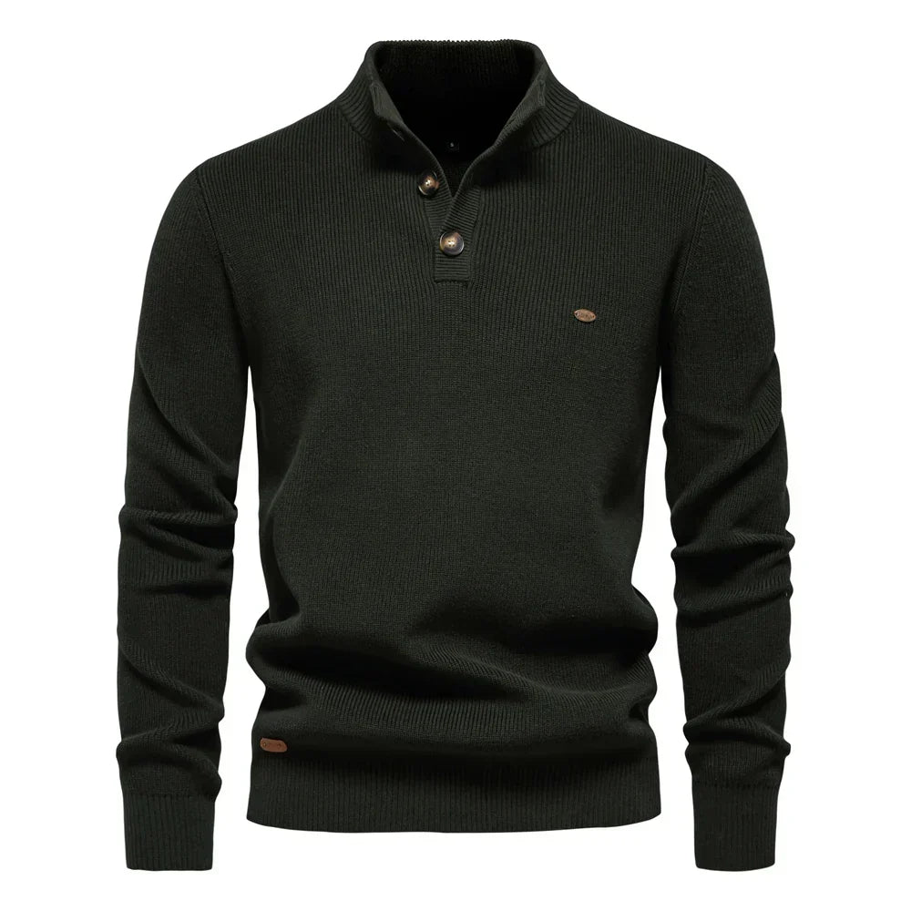 Heren Trui met Knopdetails