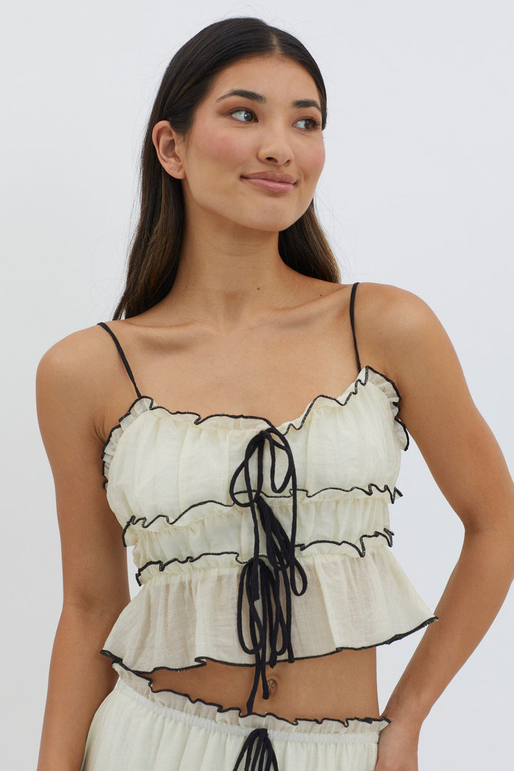 Charleigh | Dames tweedelige set met spaghettibandjes lange rok