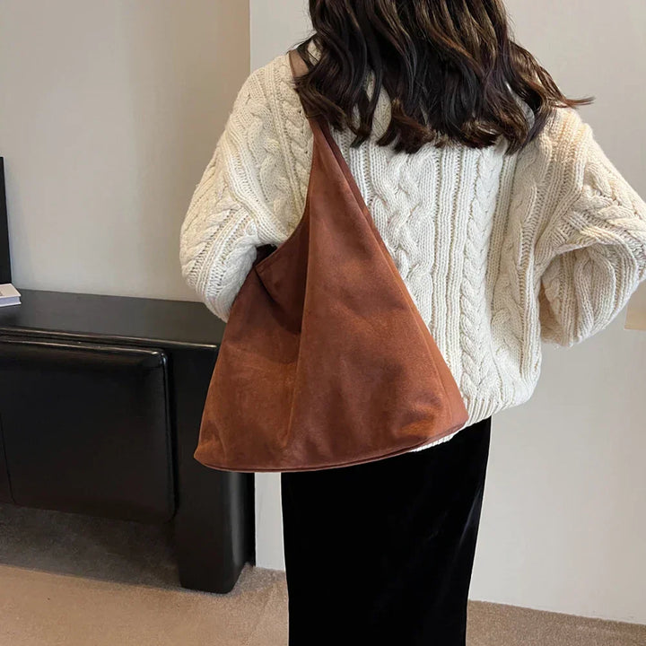 Abigail | Dames tote tas met suède en schouderbanden