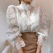 Ebba | Elegante Kanten Blouse