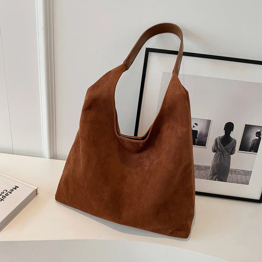Abigail | Dames tote tas met suède en schouderbanden