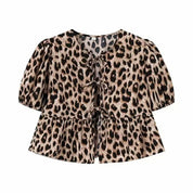Maddy | Crop Top met Luipaardprint of effen