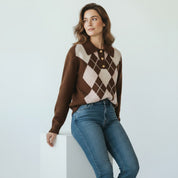 Sabbie | Gebreide Dames Trui met Trendy Patroon - Comfortabel en Stijlvol