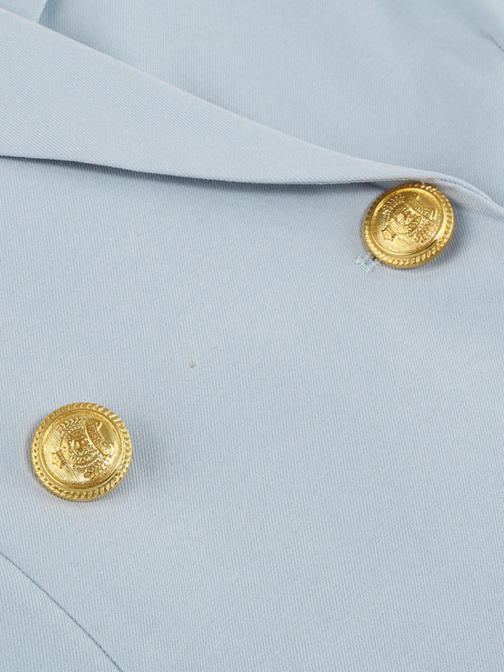 Faye | Dames blazer jurk met cape knopen
