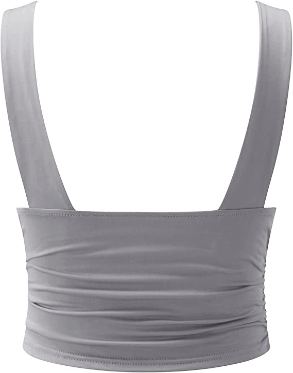 Angelina | Dames top met diepe V-hals geplooide taille