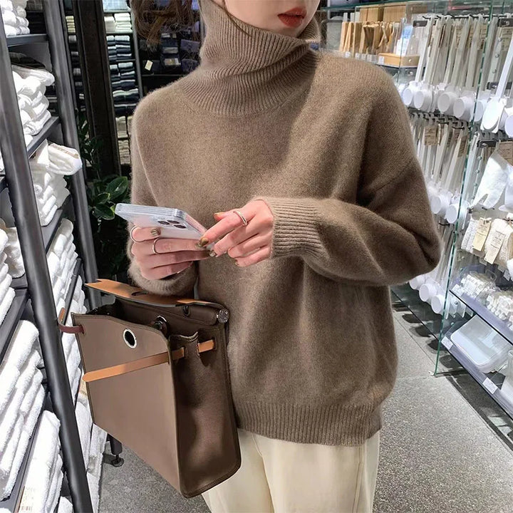 Dames Turtleneck Trui Zachte Brei