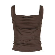 Verona | Bruine Crop Top – Stretchy & Comfortabel