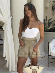 Valenti | Comfortabele Boho-Stijl Linnen Dames Shorts