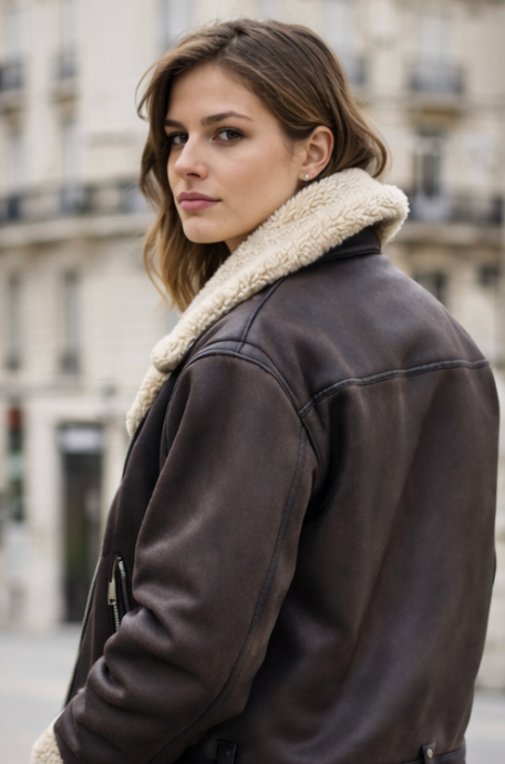 Nilo | Moderne Vegan Leren Jas Dames - Trendy en Comfortabel
