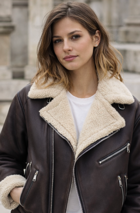 Nilo | Moderne Vegan Leren Jas Dames - Trendy en Comfortabel