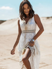 Elize | Boho Maxi Jurk Met Elegante Pasvorm