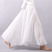 Elegante Bohemian Linnen Maxi Rok