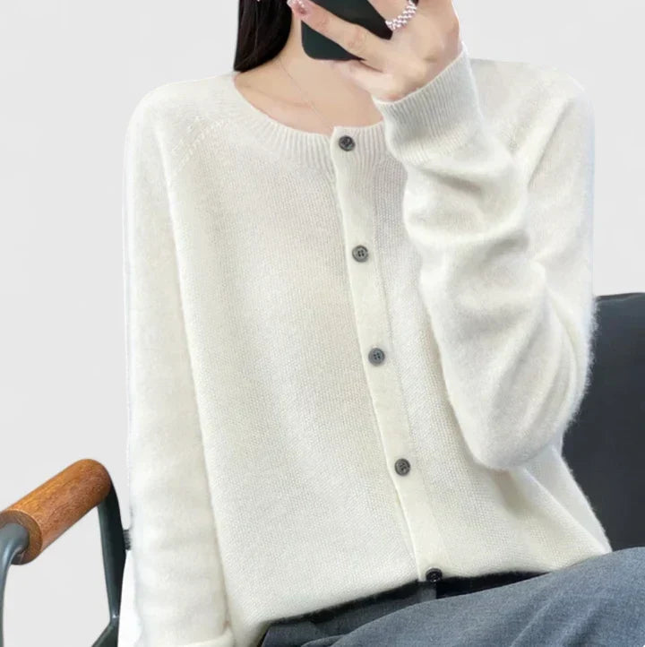 EMILIA – CLASSIC BUTTON CARDIGAN