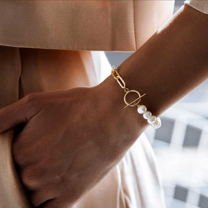 Poppy | Dames sieradenset ketting armband schakelring detail