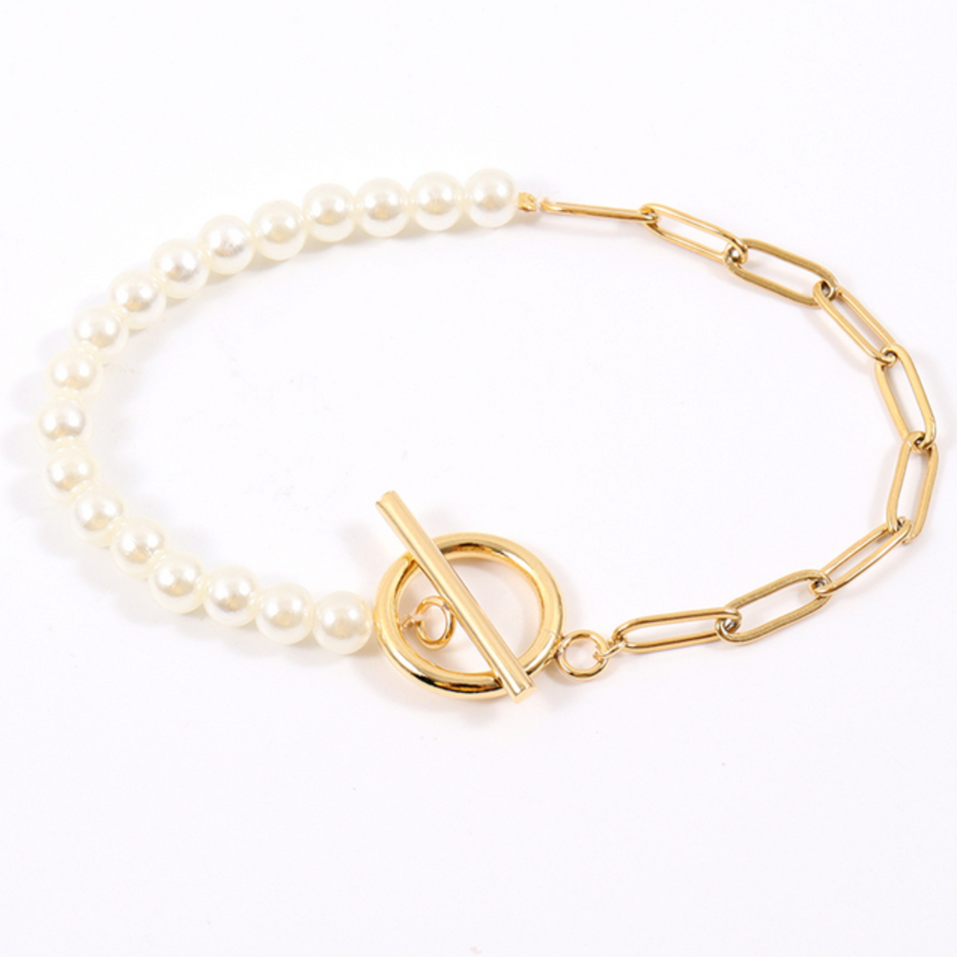 Poppy | Dames sieradenset ketting armband schakelring detail