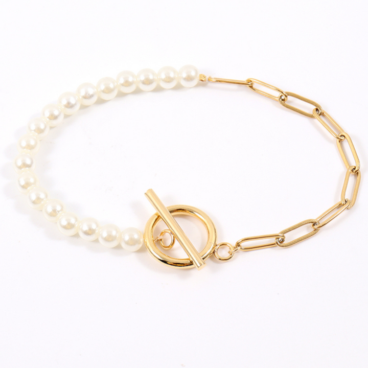 Poppy | Dames sieradenset ketting armband schakelring detail