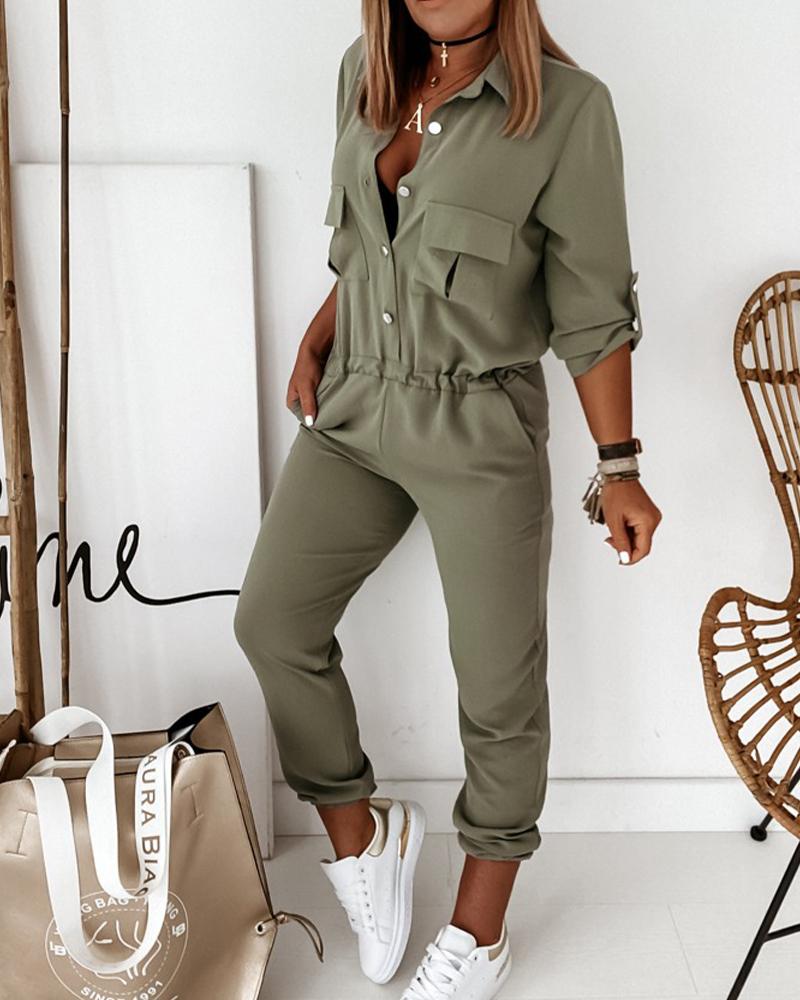 Katalina | Dames jumpsuit met elastische taille en rits