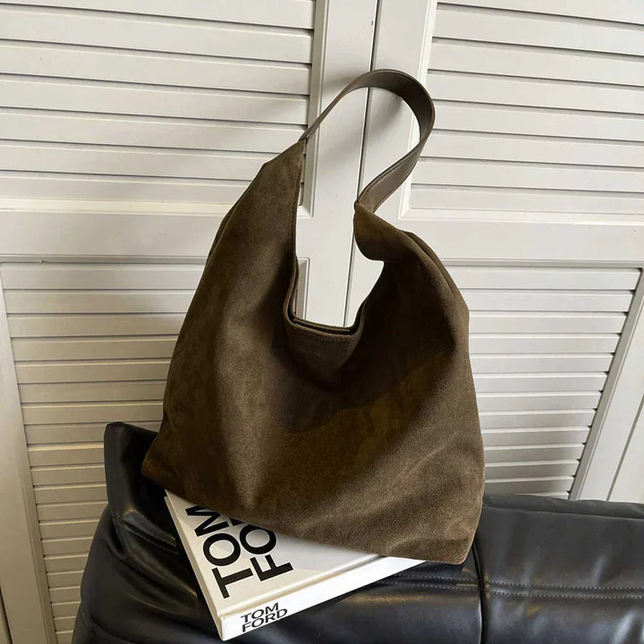 Abigail | Dames tote tas met suède en schouderbanden