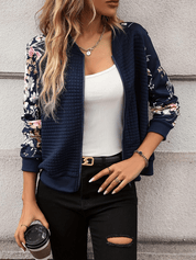 Josje |  Dames Bomberjack met Bloemenprint - Casual en Lichtgewicht