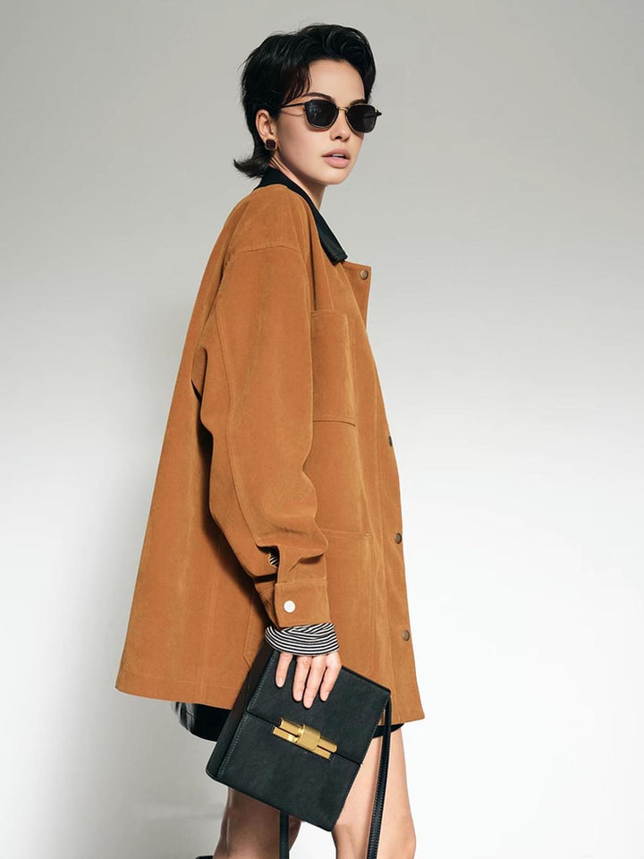 Wynter | Dames winterjas met contrastkraag