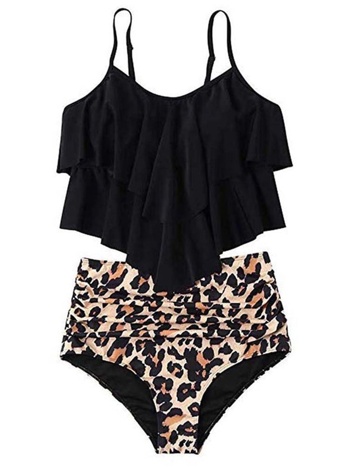 Adhara | Dames bikiniset met hoge taille en patroon
