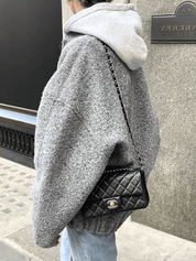 Skyler | Wollen Bomberjack Dames - Zacht Materiaal, Trendy Design