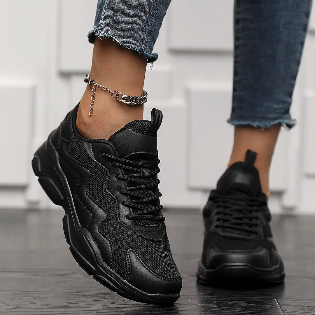 Nola | Dames sneakers met kleurblok profielzool