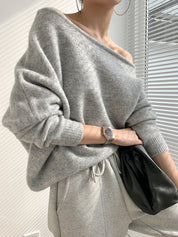 Jivani |  Asymmetrische Dames Trui - Comfy, Casual