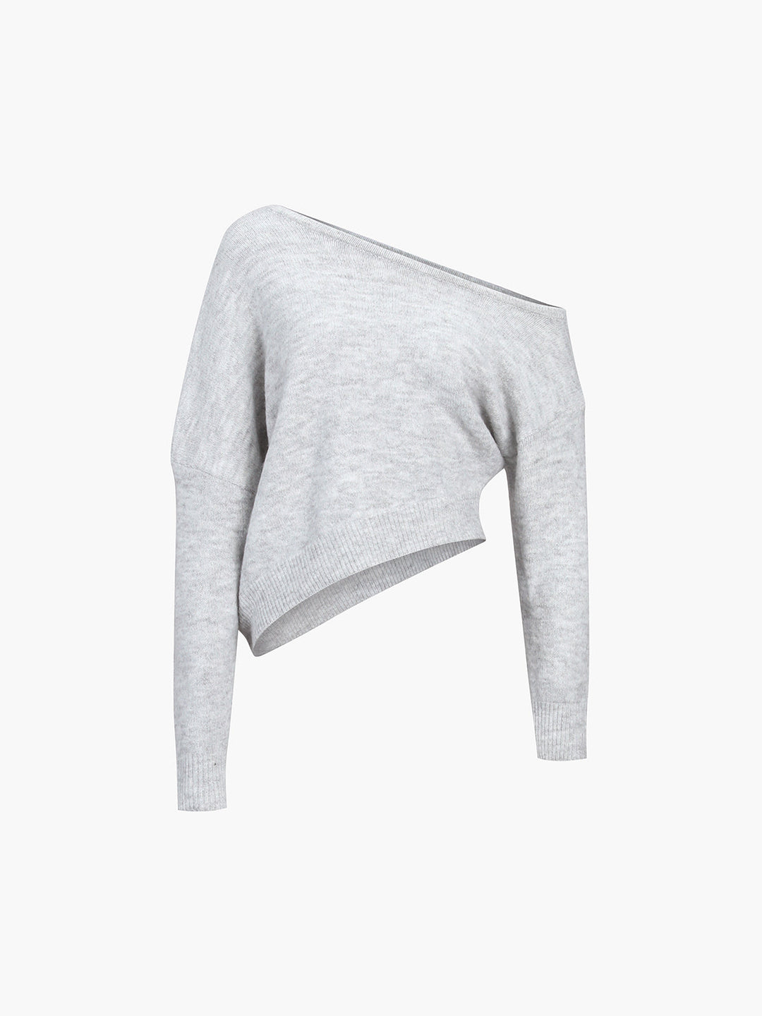 Jazlyn |  Dames trui met asymmetrisch schouderdetail