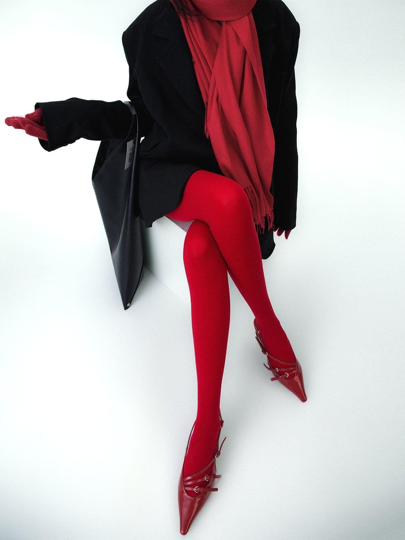 Sollie | Dames Fluweel Rode Panty - Luxe Uitstraling, Hoogwaardige Stoffen Mix