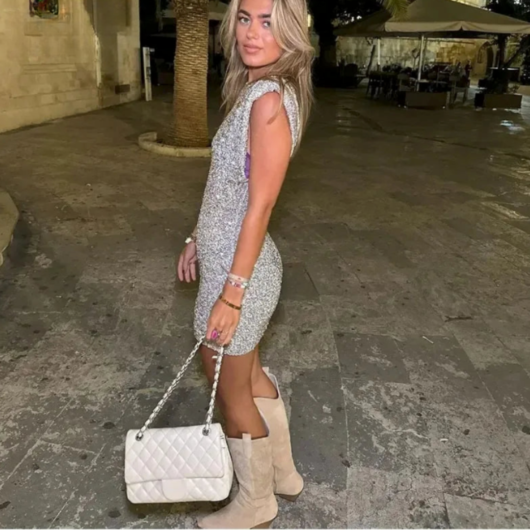 Valeen | Pailletten Galajurk - Glinsterend, Bodycon Design