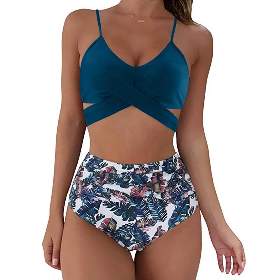 Lizzy | Dames High Waisted Bikini - Comfortabel met Stijlvol Bloemenmotief