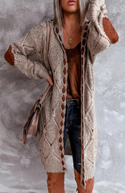 Gwen | Luchtig Lang Vest met Capuchon - Zacht en Comfortabel, Trendy Design