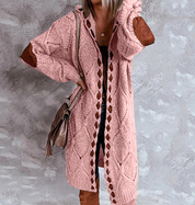 Gwen | Luchtig Lang Vest met Capuchon - Zacht en Comfortabel, Trendy Design
