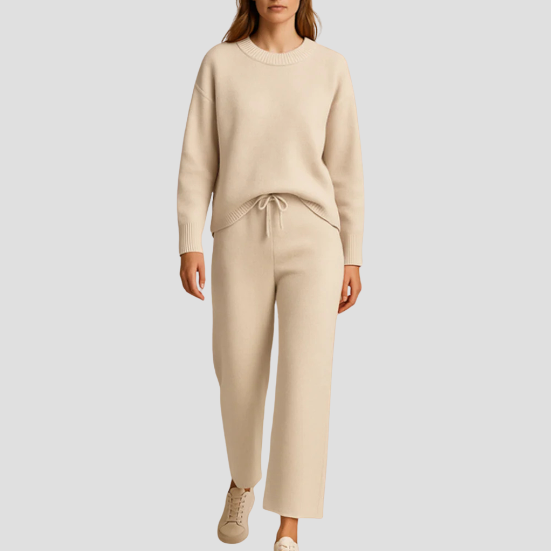 Sallie | Zachte Loungewear Set Dames - Tweedelig, Gebreide Stof, Comfy en Casual