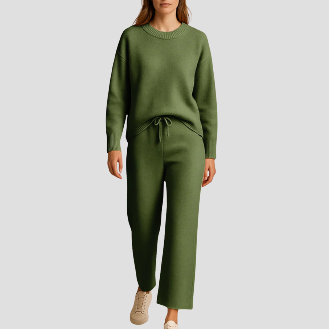 Sallie | Zachte Loungewear Set Dames - Tweedelig, Gebreide Stof, Comfy en Casual
