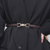 Lorrie | Verstelbare Dames Riem - PU-leer met Goudkleurige Gesp