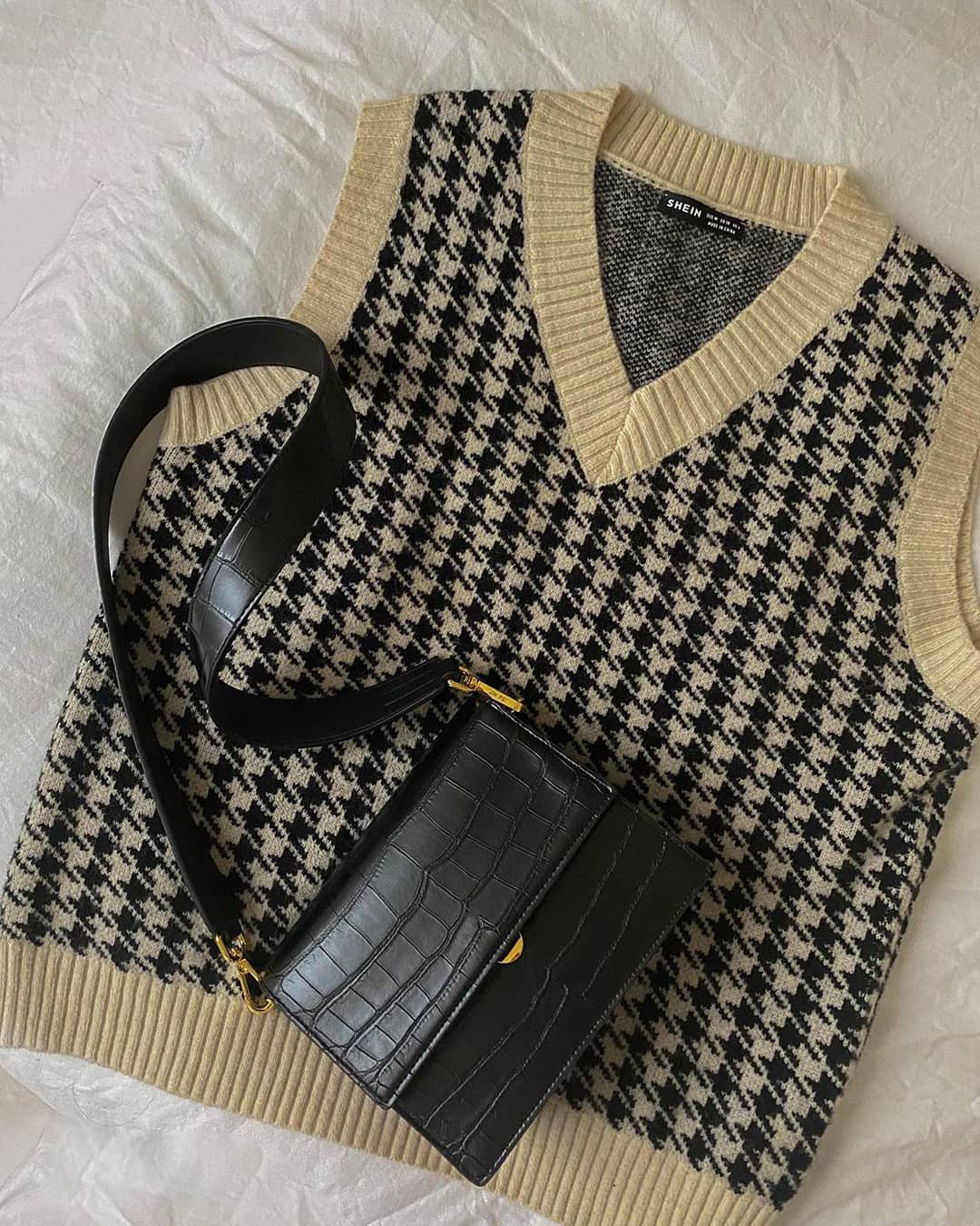 Miriam | Dames crossbody tas met krokodillenstructuur en verstelbare band