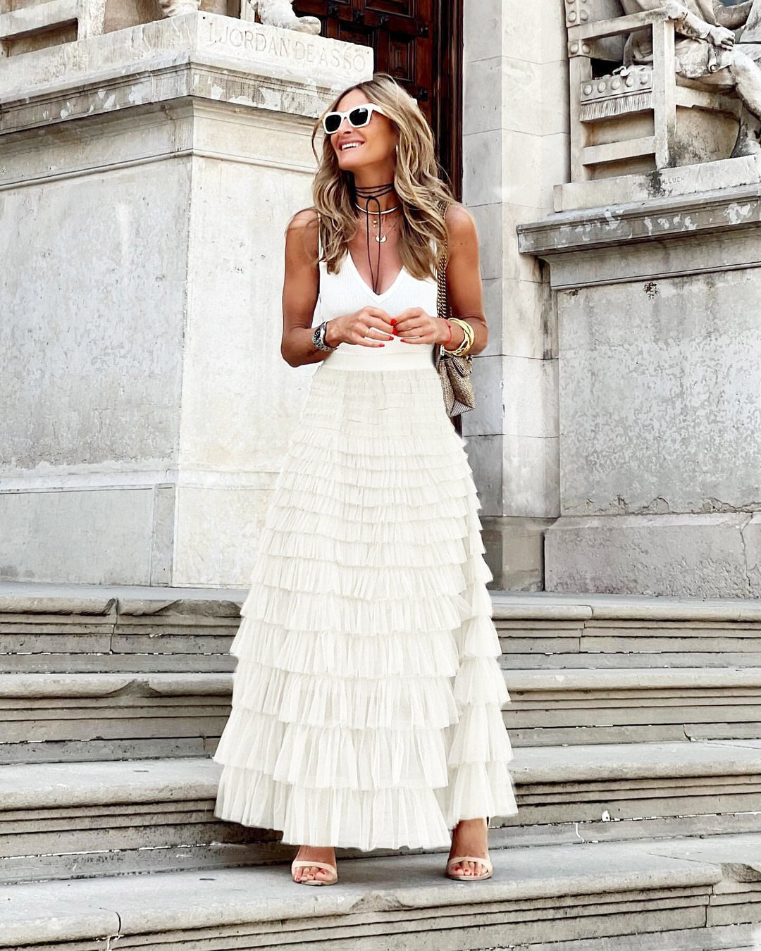Diede | Dames maxi rok met taille patroon