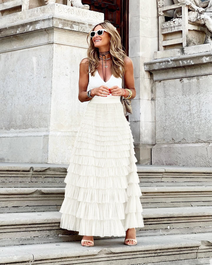 Diede | Dames maxi rok met taille patroon