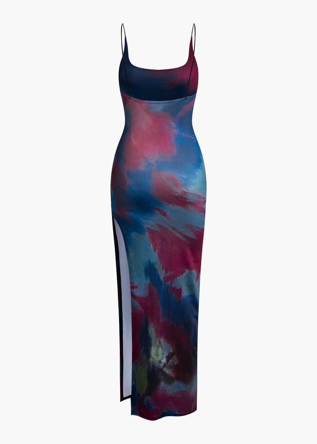Tina___Dames_Midi-jurk_-_Tie_Dye_Rugloos_met_Split__Casual_Elegance_2.jpg