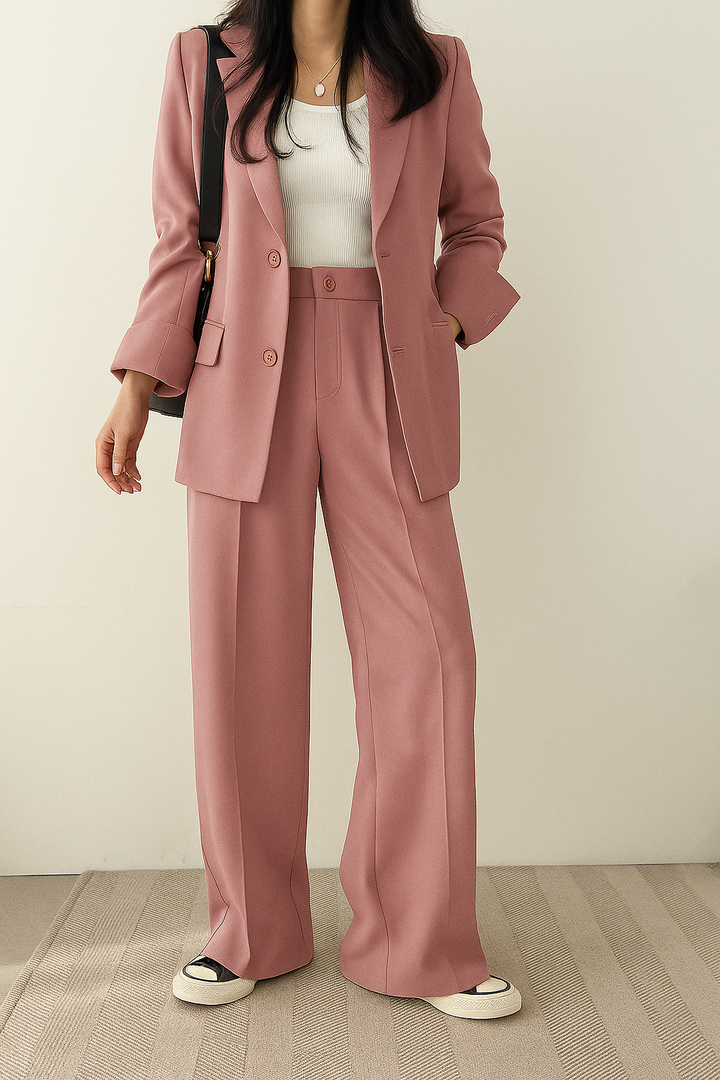 Reign | Dames tweedelig pak met blazer en pantalon