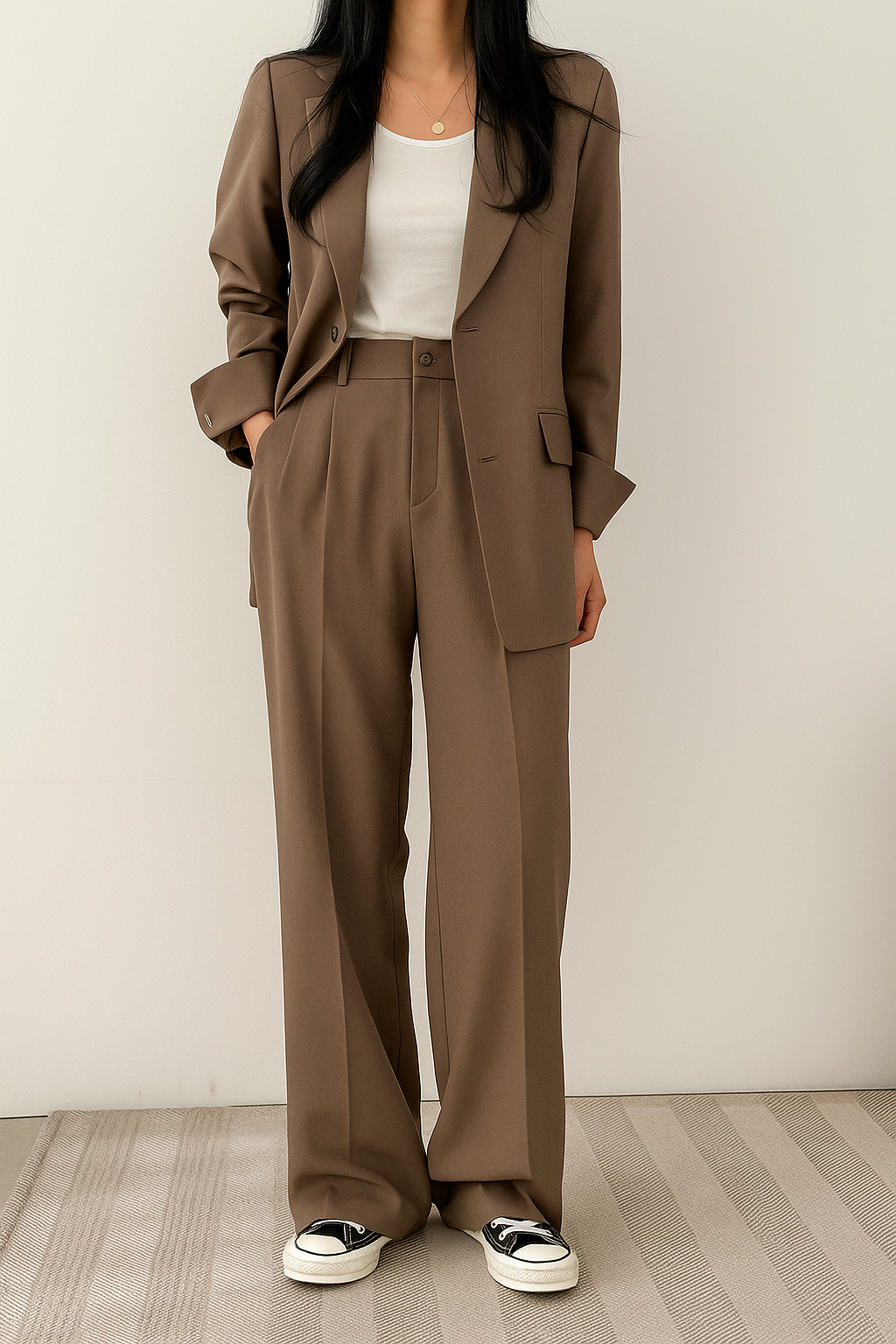 Reign | Dames tweedelig pak met blazer en pantalon