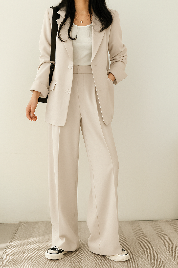 Reign | Dames tweedelig pak met blazer en pantalon