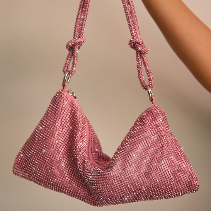Ana | Dames handtas met ketting en glanzende afwerking