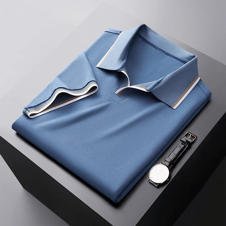 Vincenzo Prestige Zijde Polo Shirt